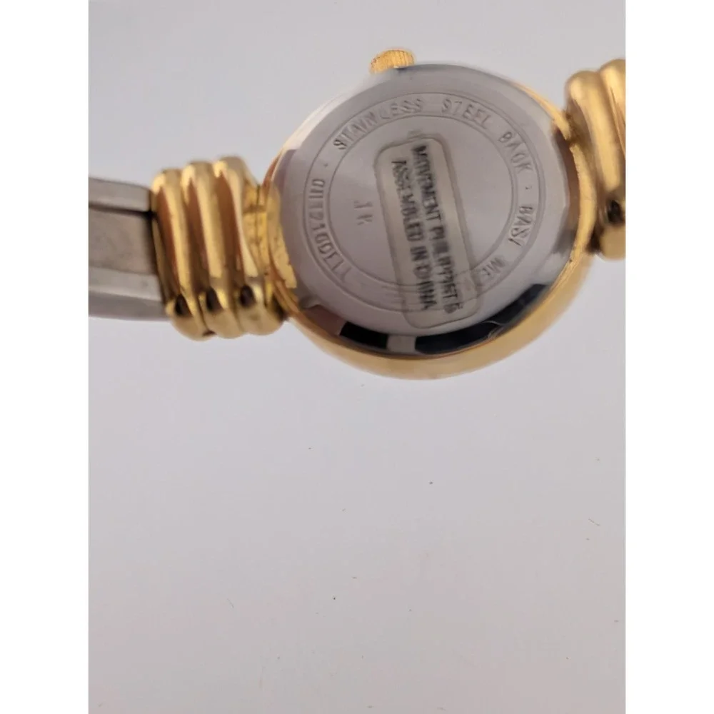 Timex Acqua Indiglo Watch 23mm Case Two Tone Bangle‎ Band - New Battery